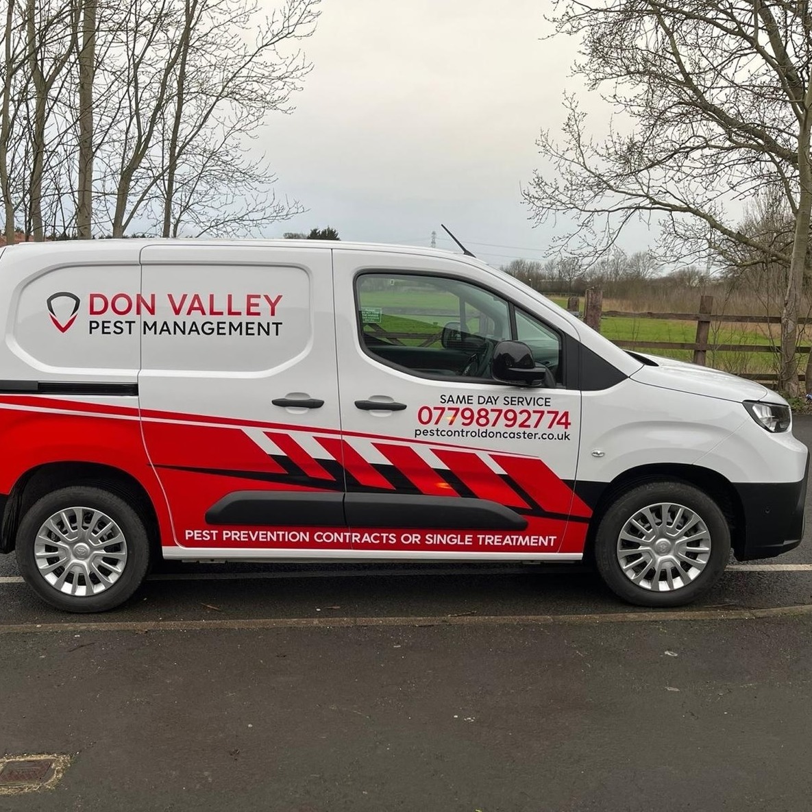 Branded Don Valley van